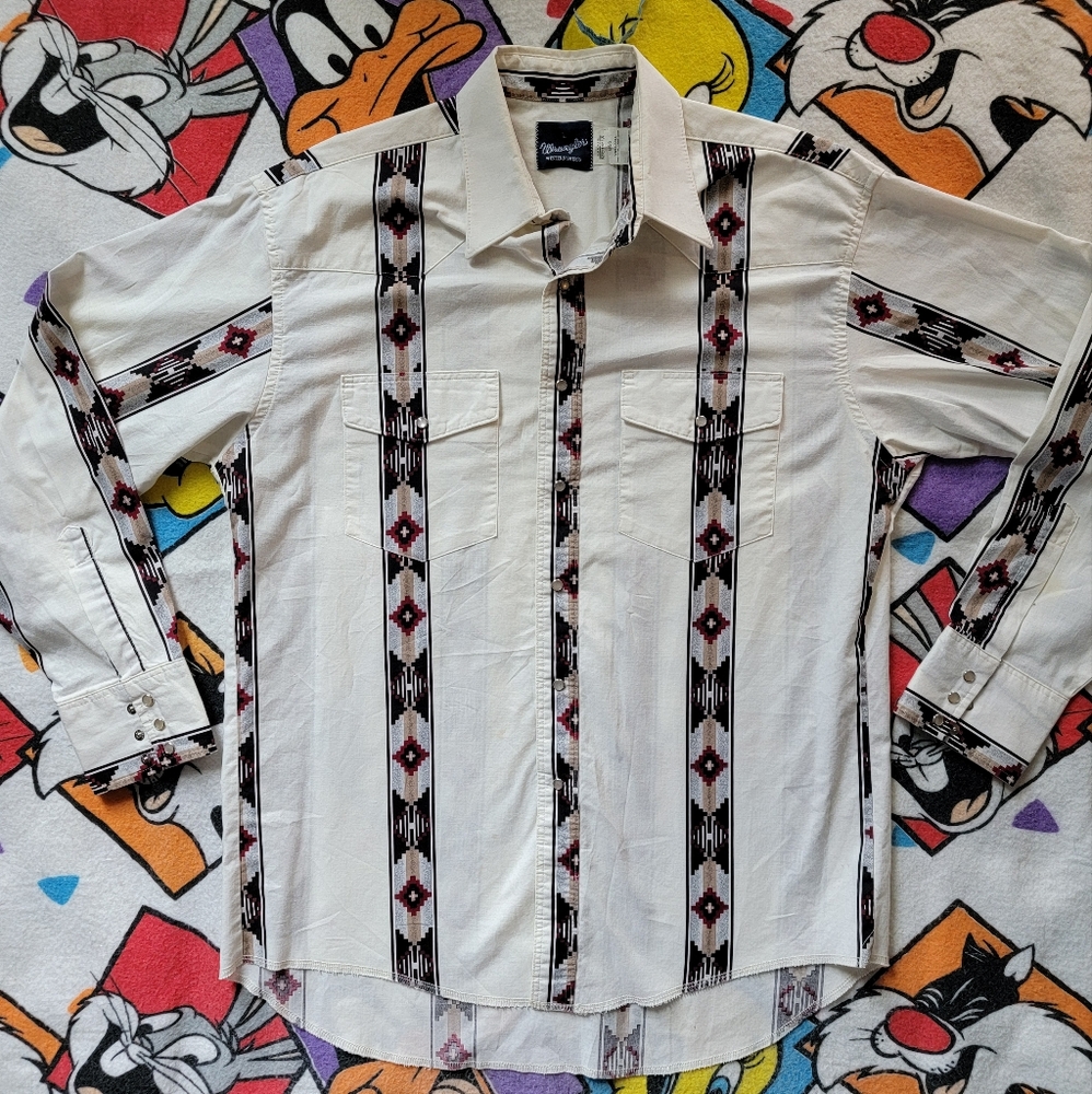 Vintage Wrangler Western Button Down